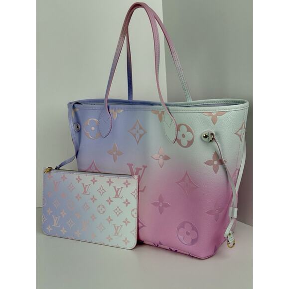 Louis Vuitton Neverfull MM Tote Bag Monogram Sunrise Pastel - Picture 1 of 16